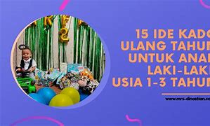 Kado Ultah Untuk Anak 1 Tahun Cowok